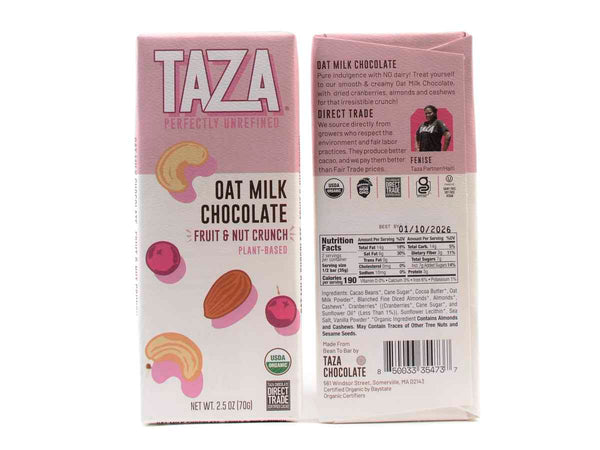 Taza Oat Milk Chocolate Fruit & Nut Crunch