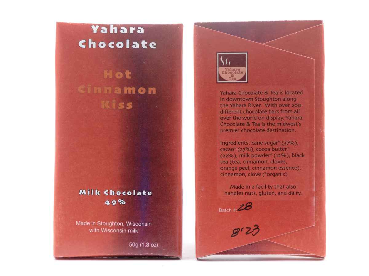 Yahara Hot Cinnamon Kiss Milk Chocolate