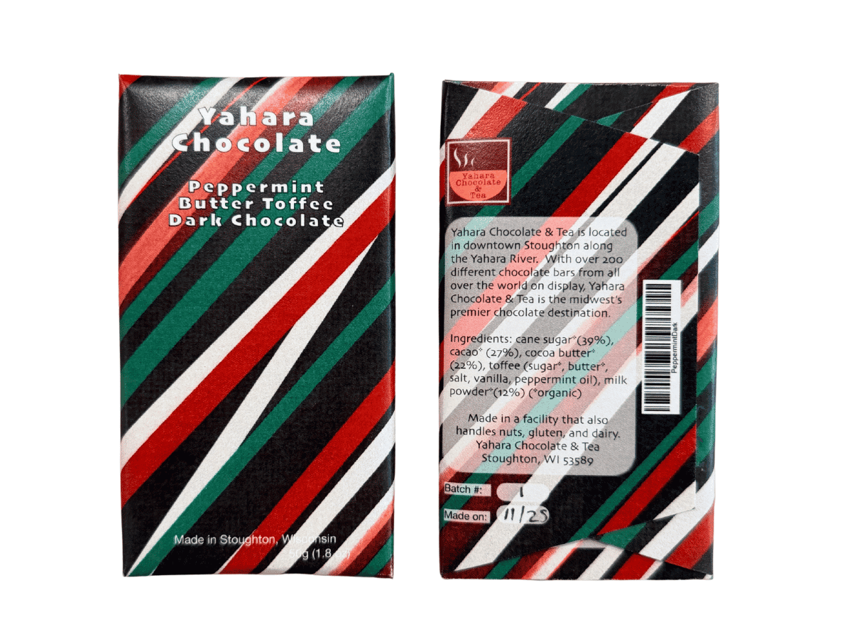 Yahara Chocolate Dark Peppermint 70%
