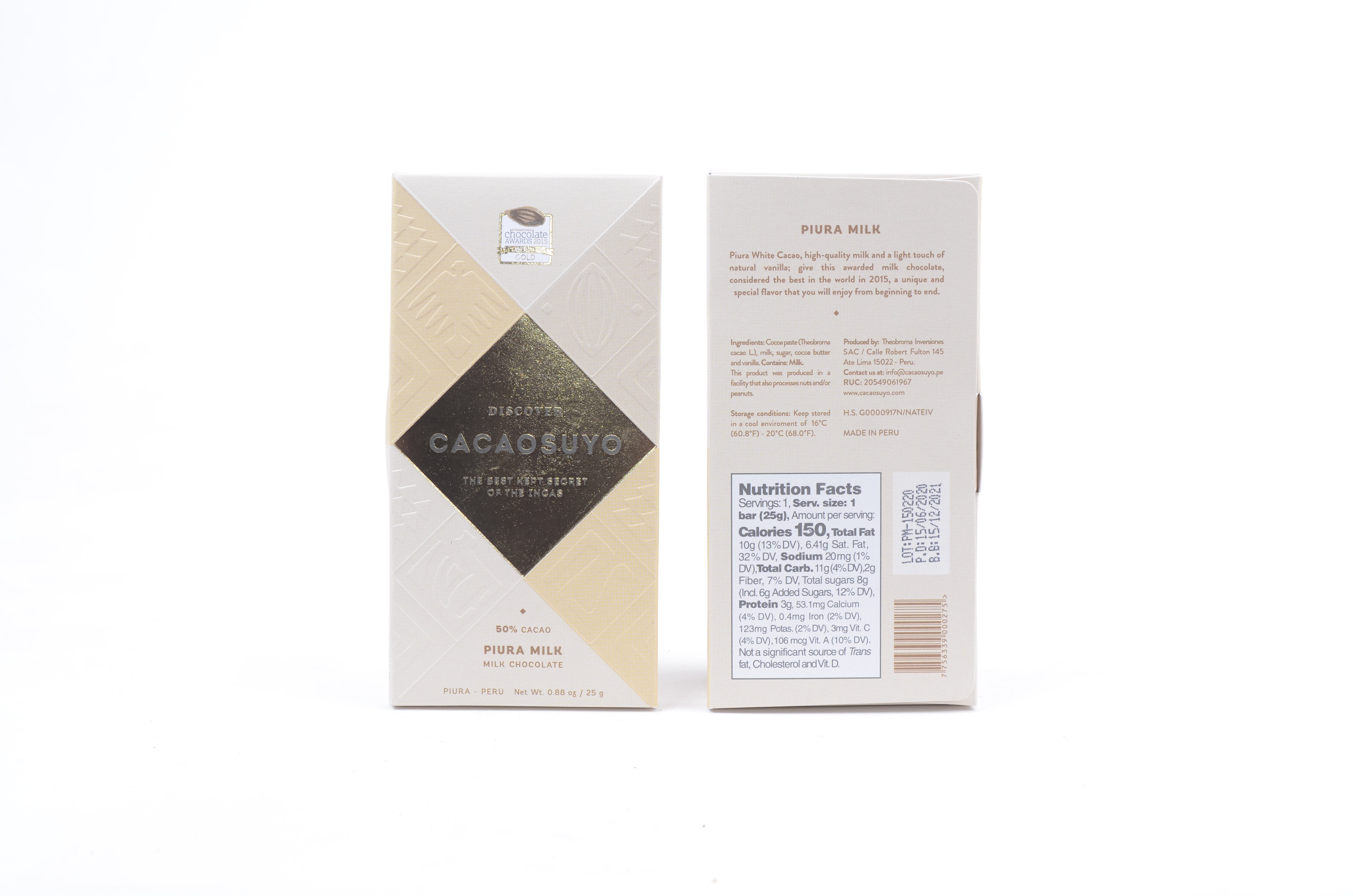Cacaosuyo Piura Milk 50%