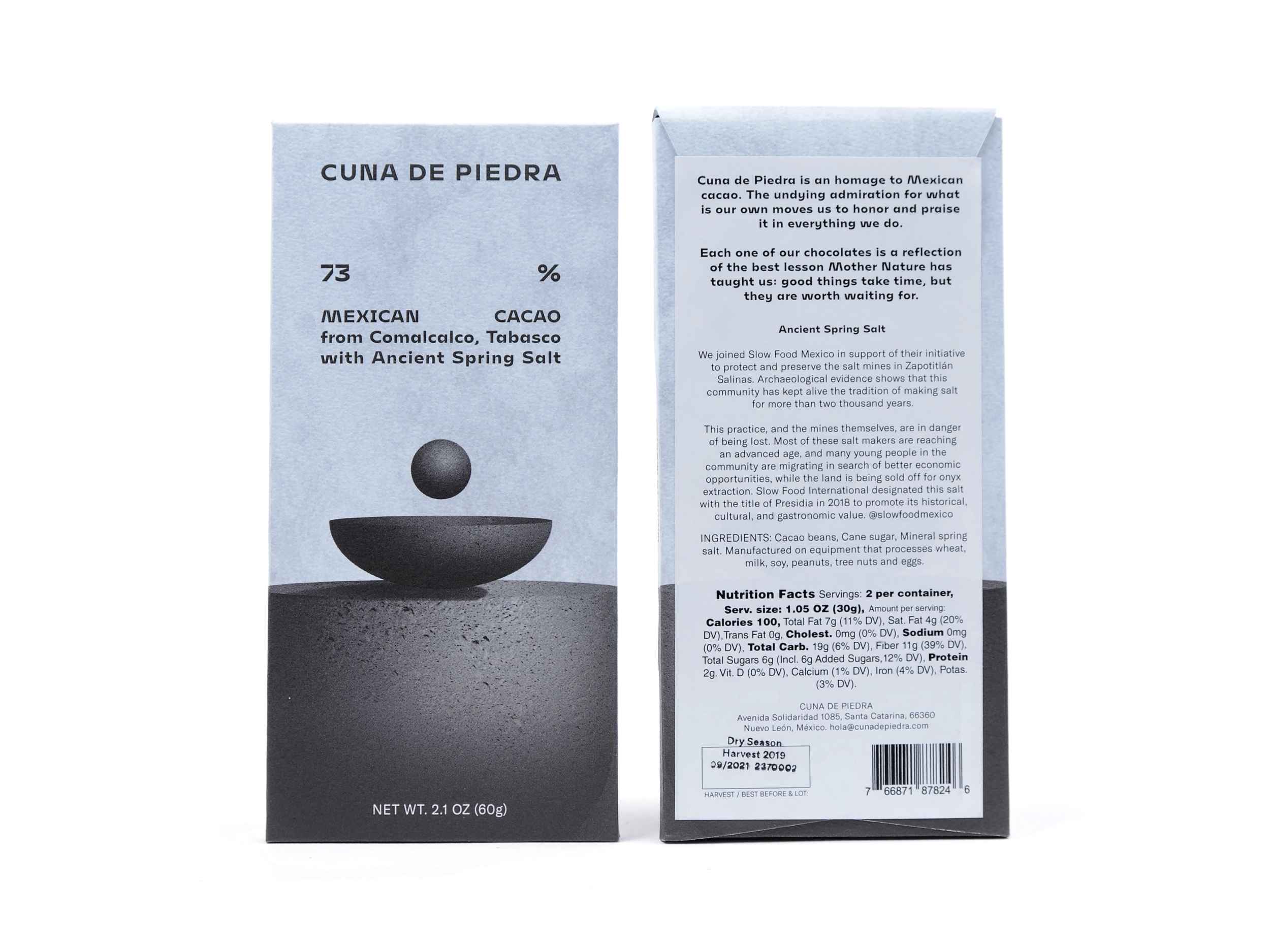 Cuna de Piedra Tabasco with Salt 73%