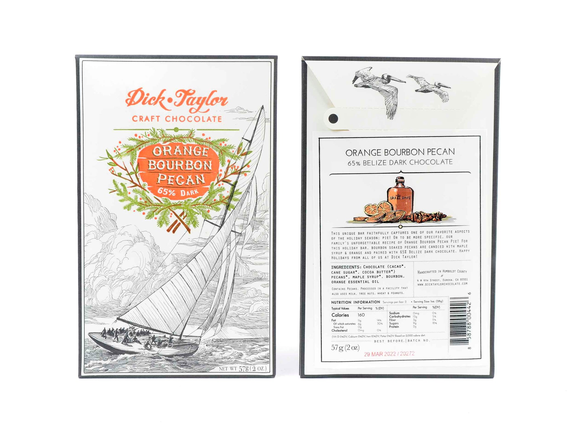 Dick Taylor Orange Bourbon Pecan 65%