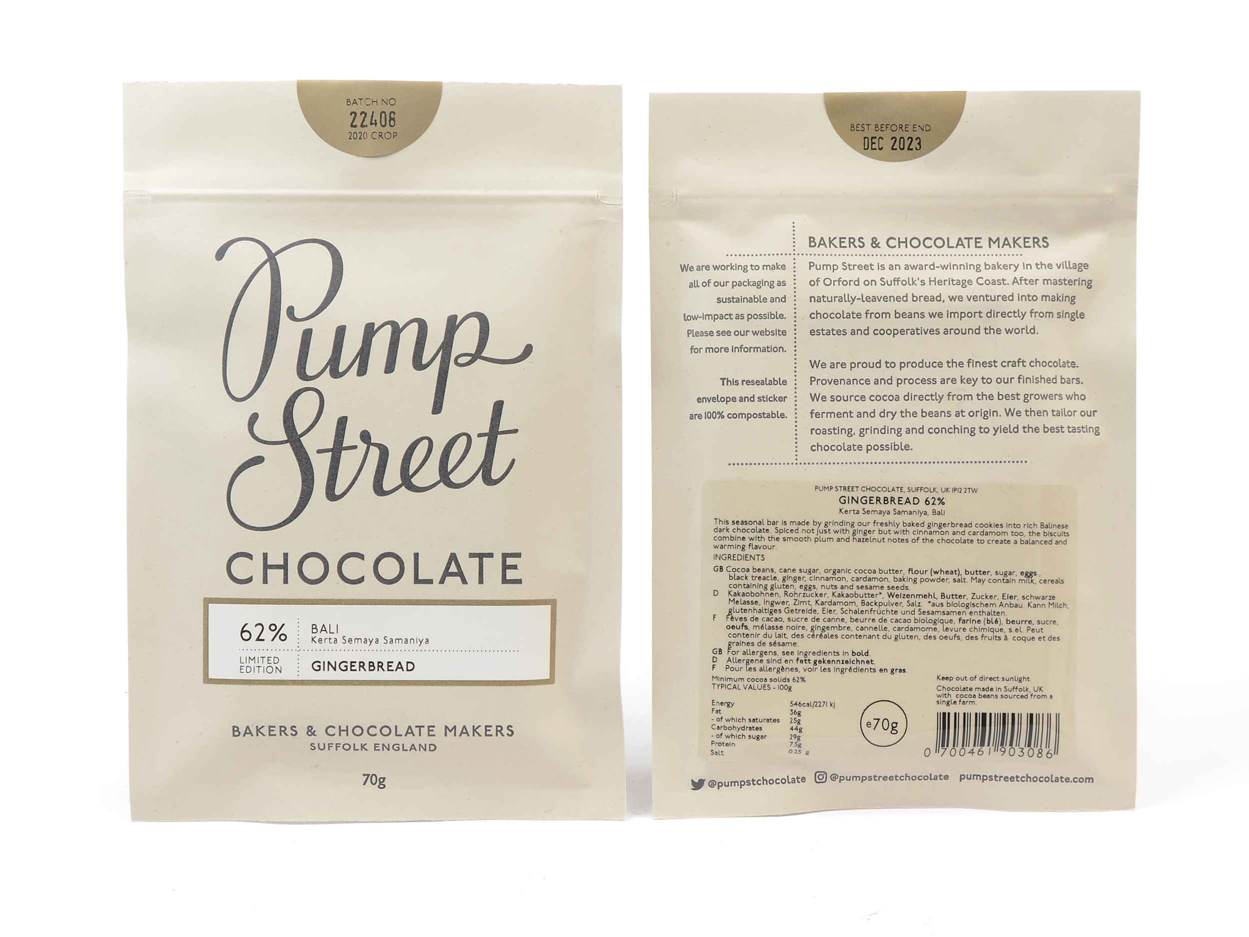 Pump Street Bali Gingerbread 62%